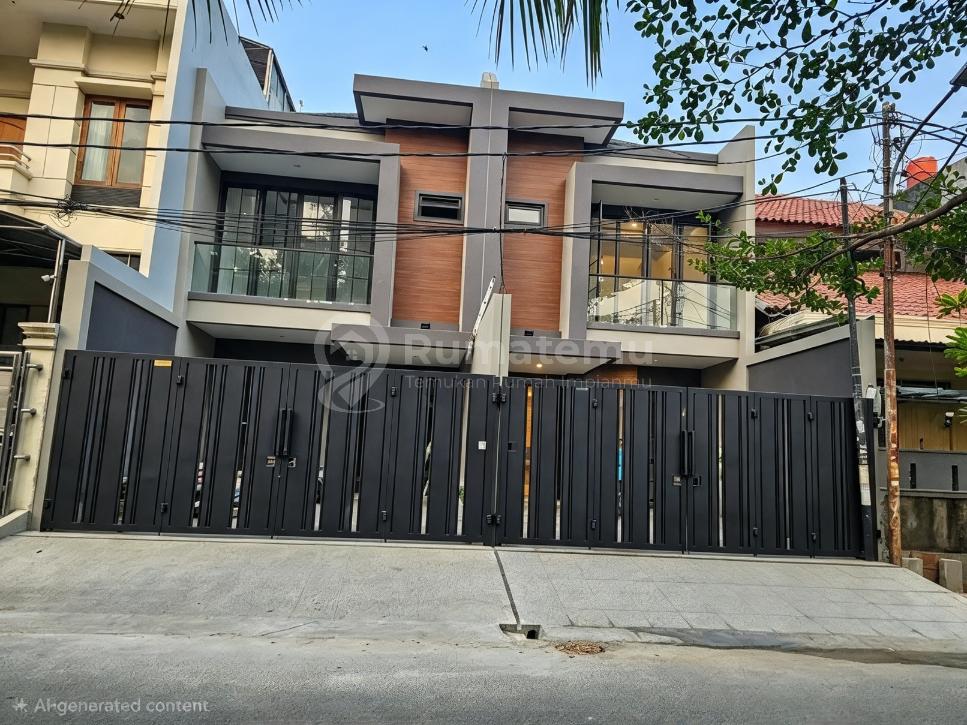 Puri Indah, Jakarta Barat..Dijual Rumah Brand New 2.5 Lantai, Hadap Barat, PLN 5.500W, Air Tanah, Shm.-Yu0926l