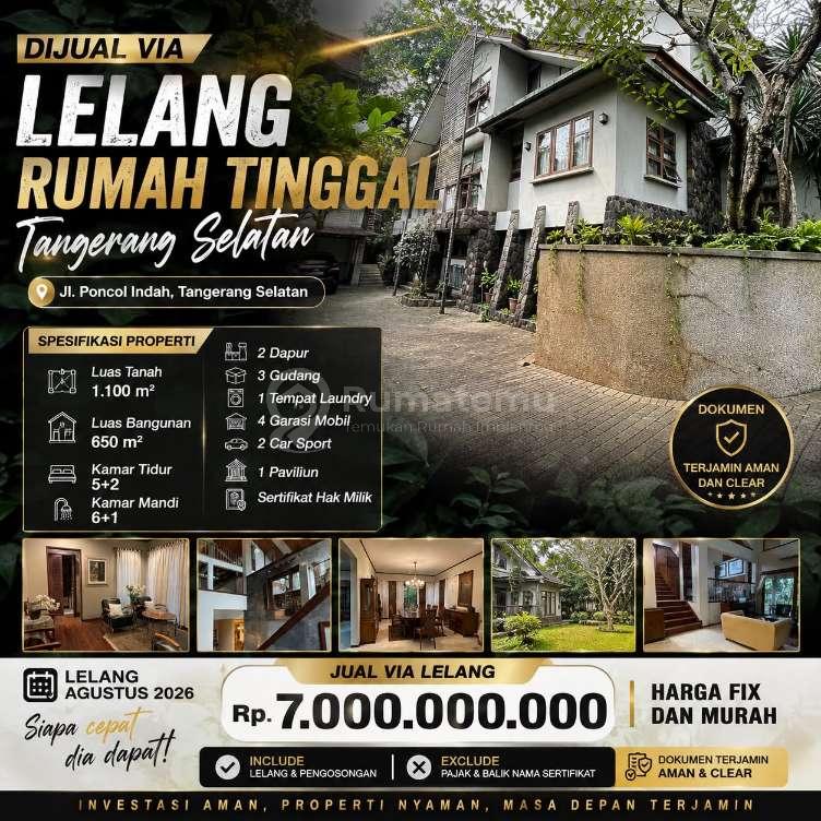Rumah murah di jl.poncol indah tangerang selatan