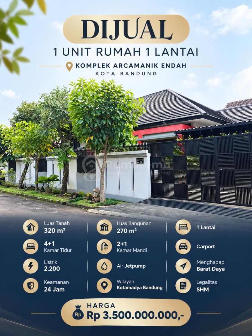 Rumah Luas Arcamanik Endah Dekat Antapani Bandung