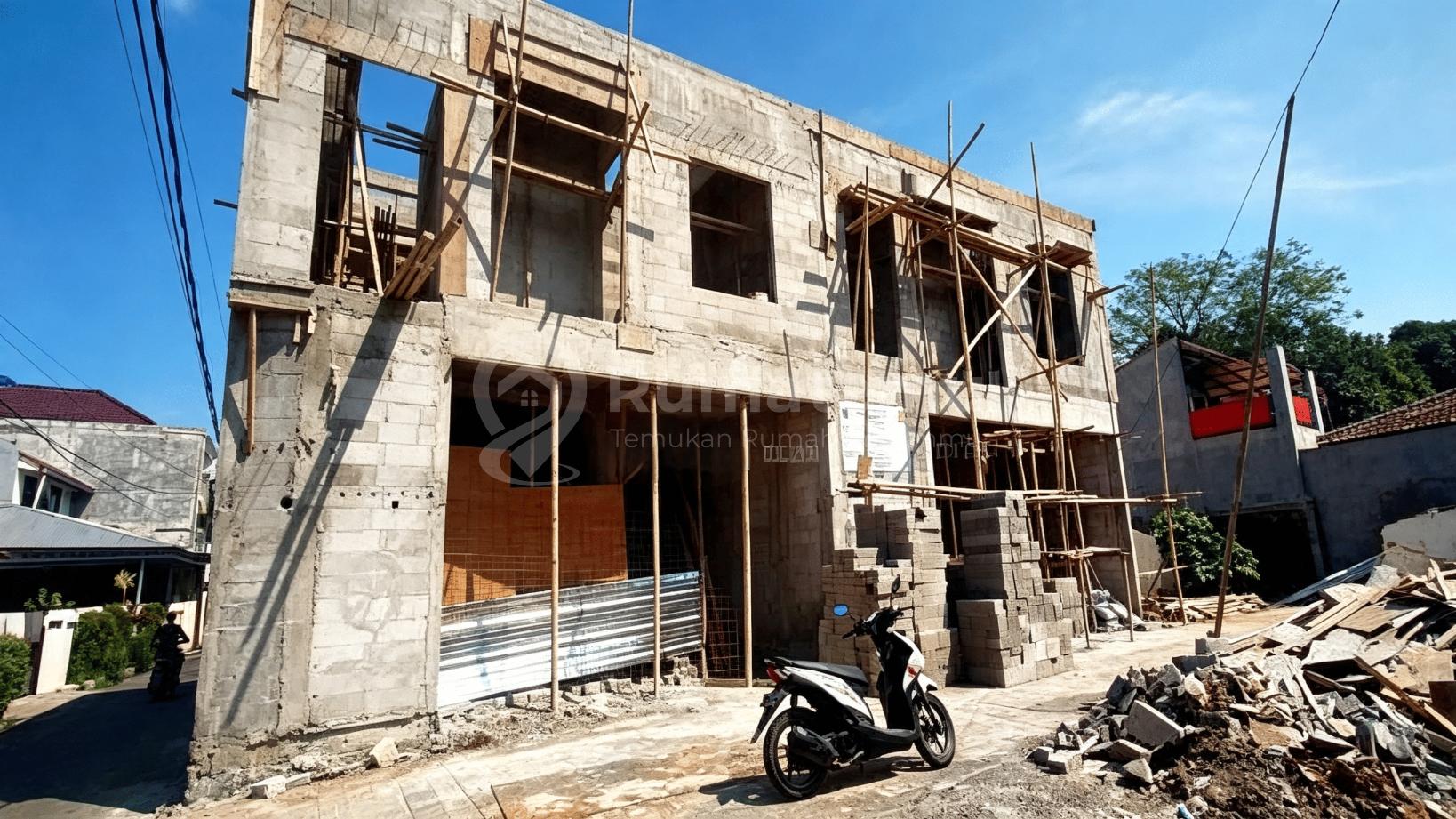 Dijual rumah cluster baru developer 50% on progress di Jagakarsa Row jalan komplek 4 m