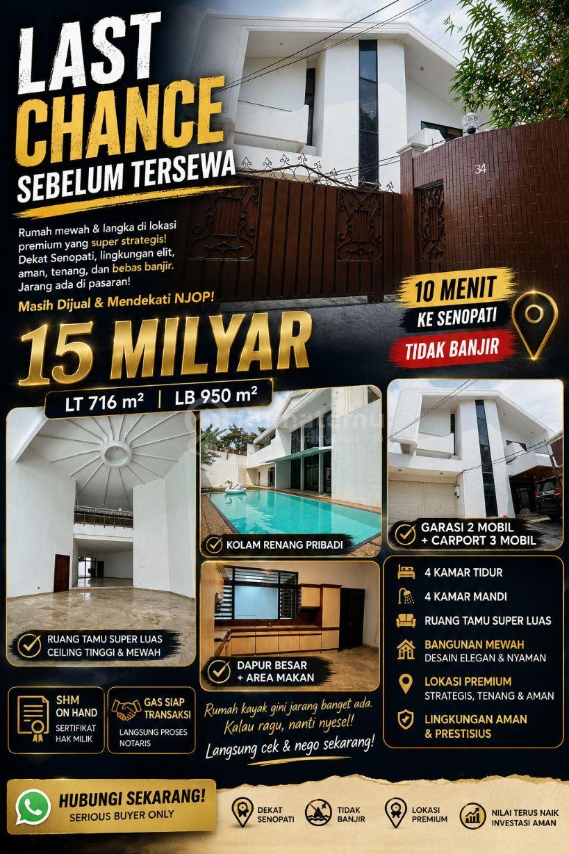Dijual Rumah di Jl. Bangka II, Pela Mampang, Mampang Prapatan, Jakarta Selatan