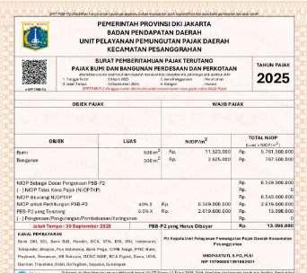 Jual rumah BU dibawah NJOP Di Bintaro Paradise, Pesanggrahan, Jakarta Selatan