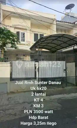 Murahh !!! Jual Rumah Siap Huni Danau Sunter 2 Lantai