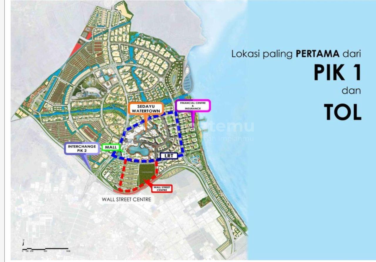 Kavling Komersial Luas Strategis Cocok untuk Investasi, Dll di Wallstreet Pantai Indah Kapuk 2