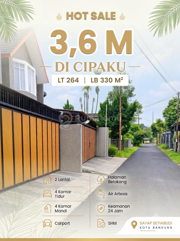 Rumah Cantik Cipaku Setiabudi Dekat Gegerakalong Bandung
