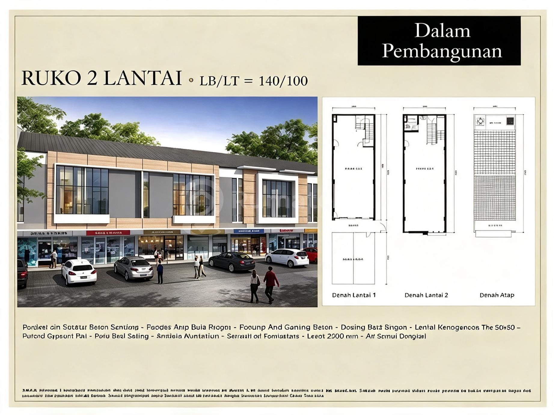 Dijual Ruko 2 Lantai di Buah Batu Square Hanya 1 Menit dari Tol Buah Batu
