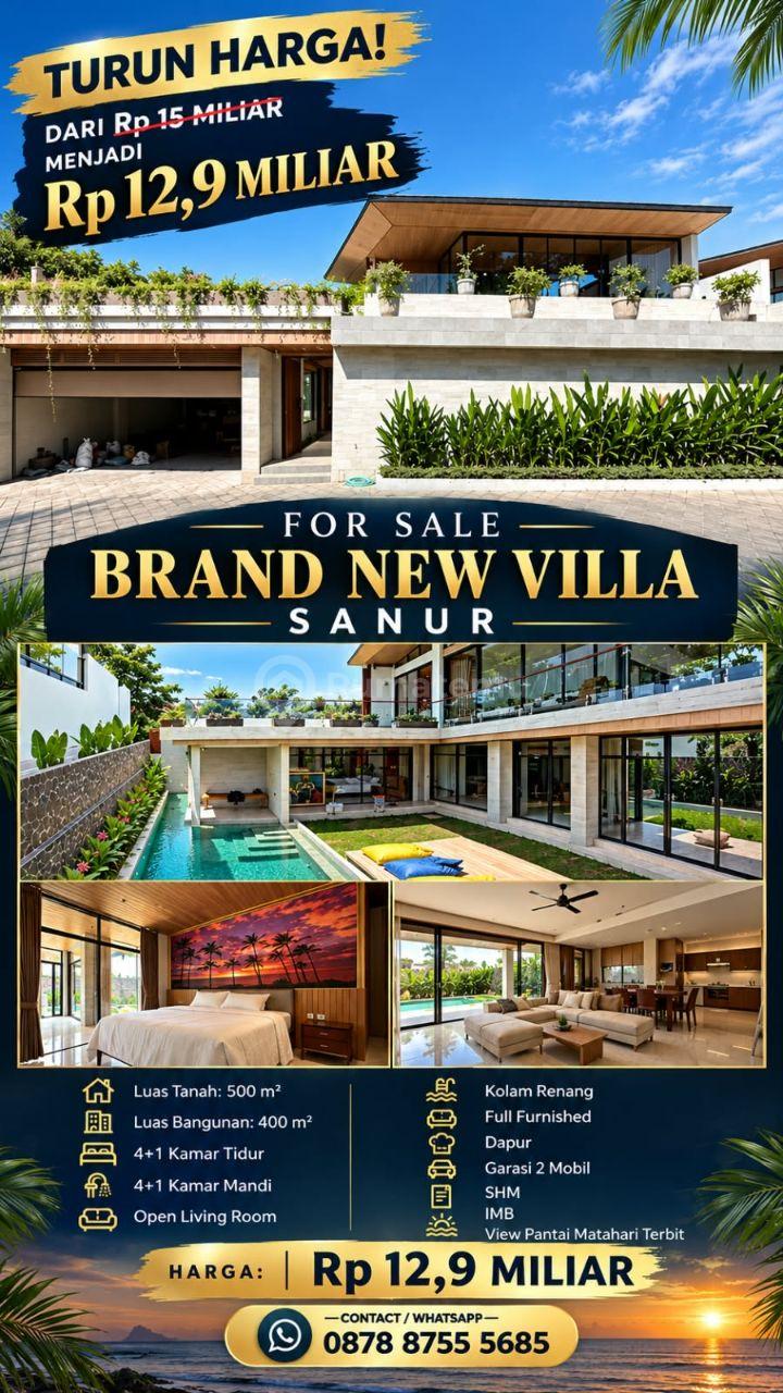 Beach view villa Sanur for sale, good investment