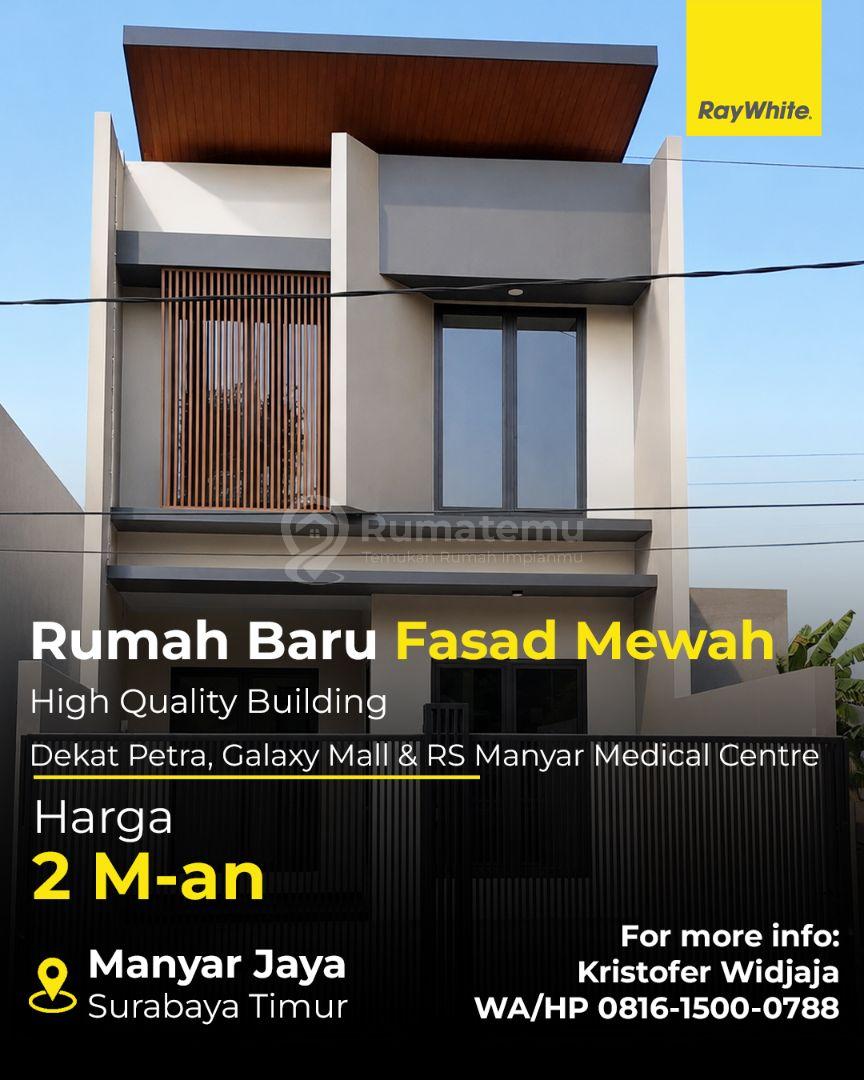 Dijual Rumah Baru 2 Lantai High Quality Manyar Jaya Surabaya Timur