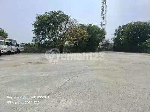 Disewakan Tanah Open Yard di Cakung Cilincing 1.5 Ha Cor Beton