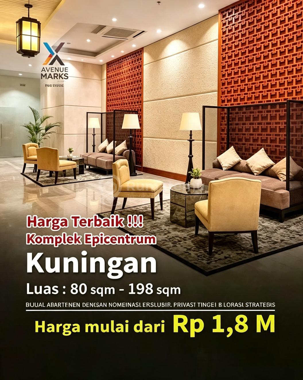 Apartemen Premium di Jantung Kuningan - Siap Huni & High Return :Fire:epicentrum, Kuningan - Jakarta Selatan