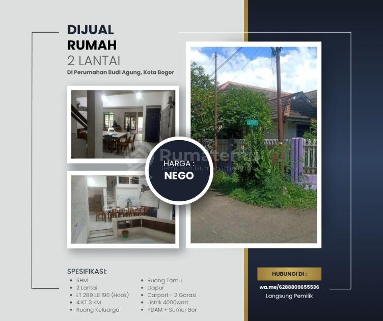 Rumah 2 Lantai Siap Huni di Perumahan Budi Agung, Kota Bogor