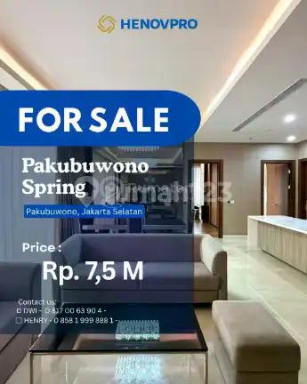 Turun Harga Pakubuwono Spring 2+1Br Best View Jarang Ada