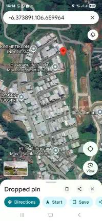Gudang Sigma Kartika Gunung Sindur Lt 1.946M² Lb 432M² Strategis.