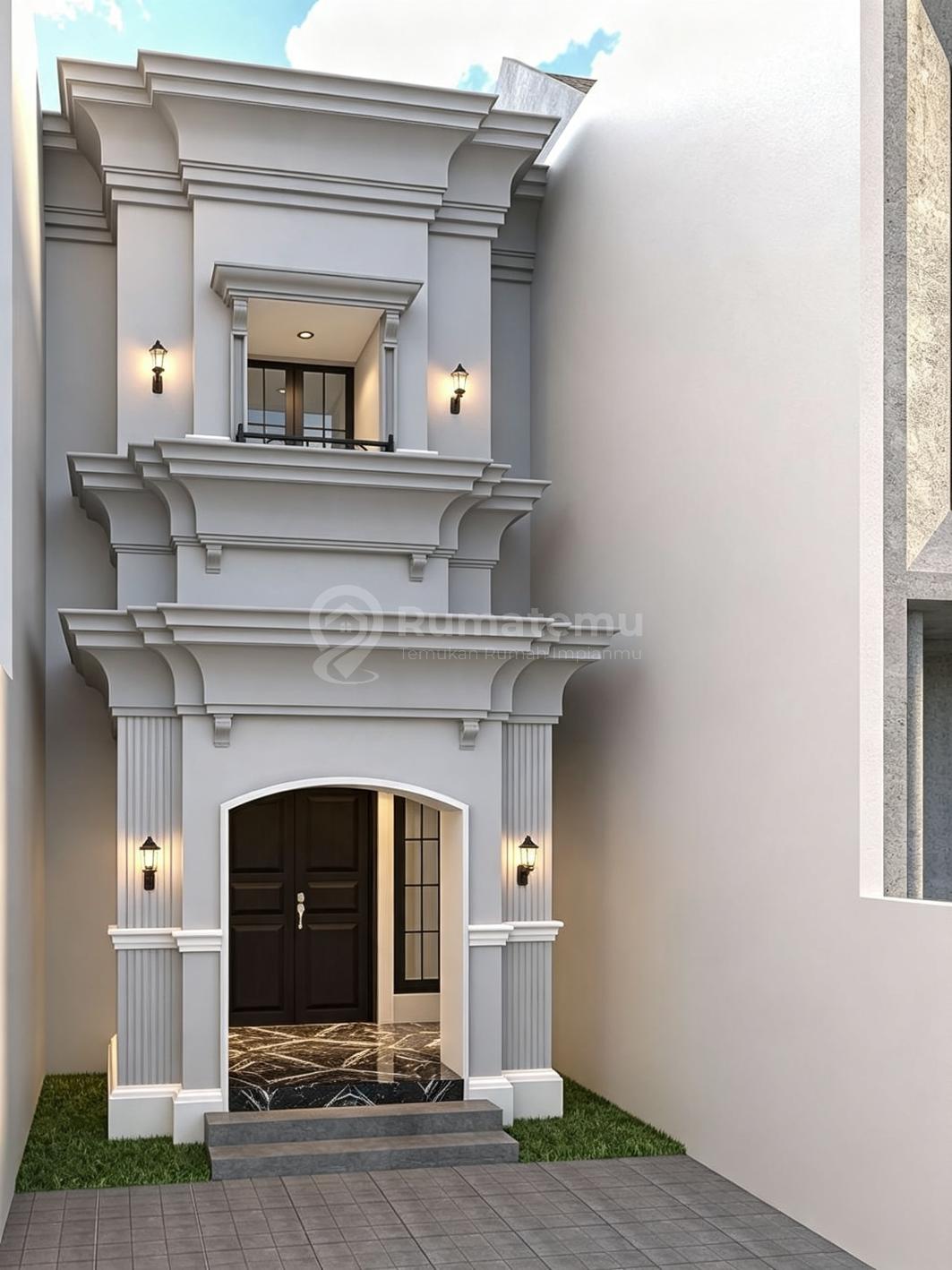 Dijual rumah baru design classic modern unfurnished di area Kebon Jeruk