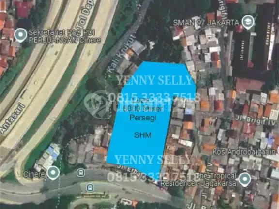Brigif Ciganjur [TANAH]: 6023m-Lokasi Depan exit Tol Brigif-Jkt