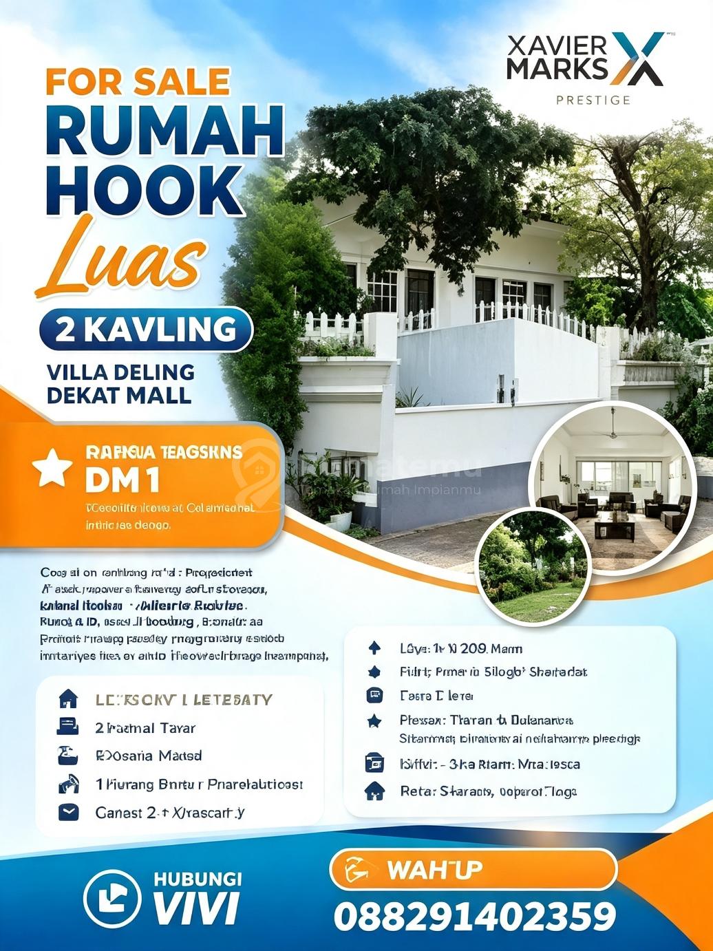 For Sale Rumah Hook Luas 2 Kavling - Villa Delima, Lebak Bulus Harga Spesial Dm ! Properti Luas & Siap Huni, Jarang Ada!Dijual Rumah Asri dan Fungsional di Perumahan Tenang Villa Delima, Lebak Bulus - Jakarta Selatan.