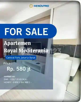 Royal Medit Unit STUDIO Full Furnish Turun Harga Bisa KPA