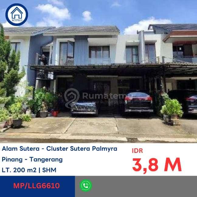 DIJUAL RUMAH ALAM SUTERA – CLUSTER SUTERA PALMYRA, TANGERANG