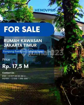 Di jual rumah di daerah Jakarta Timur, Kampung Rambutan