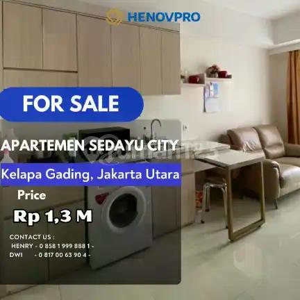 Dijual Apt Sedayu City Unit Sudut 1BR Best City View Furnish