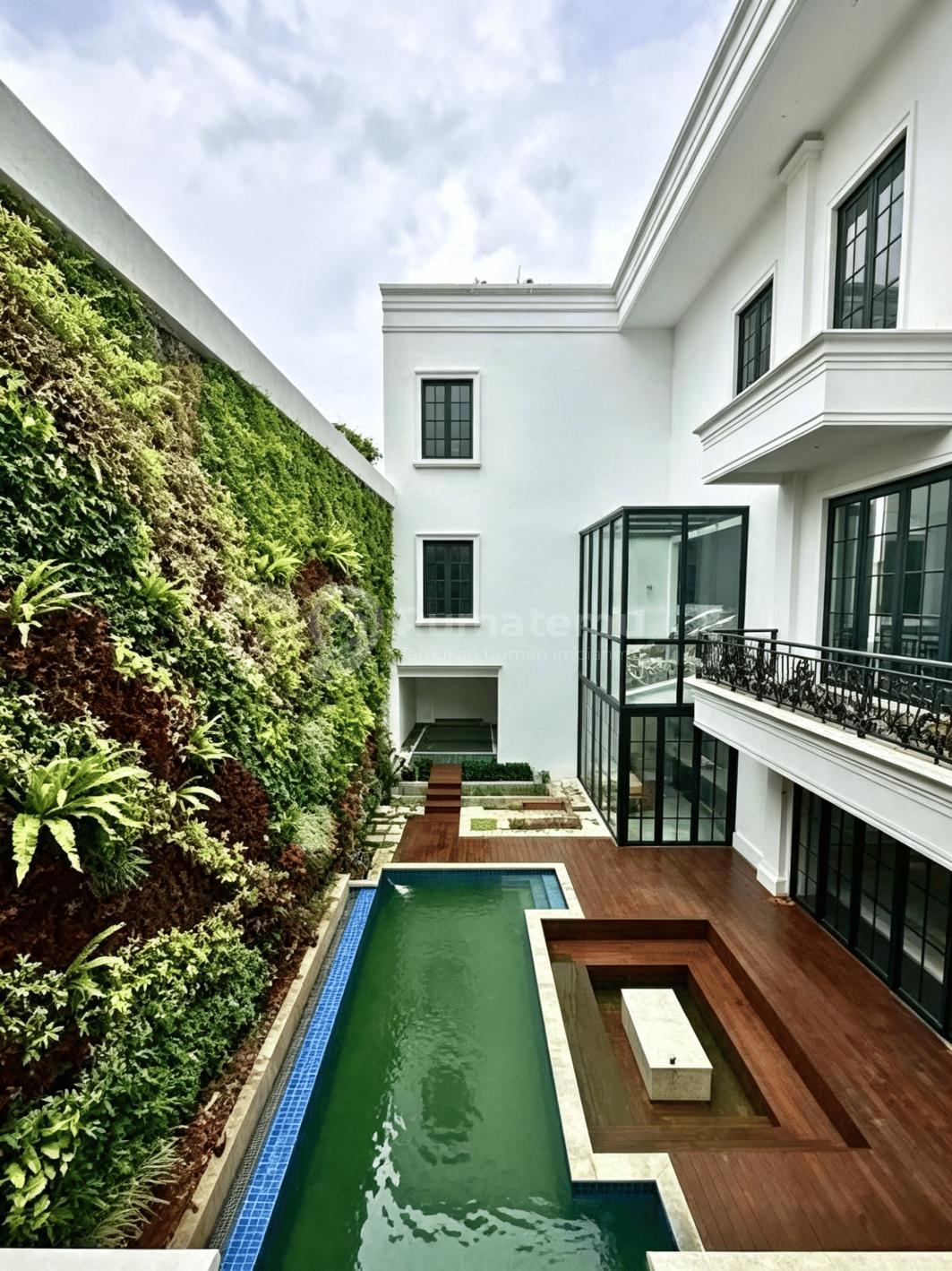 BRAND NEW HOUSE AT PONDOK INDAH JAKARTA SELATAN, EUROPEAN MODERN CLASSIC PRIME AREA, DEKAT BUKIT GOLF, ONLY RP. 120 MILIAR