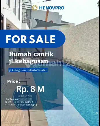 Dijual Rumah Cantik Jl. Kebagusan, Lokasi Strategis dan Tenang