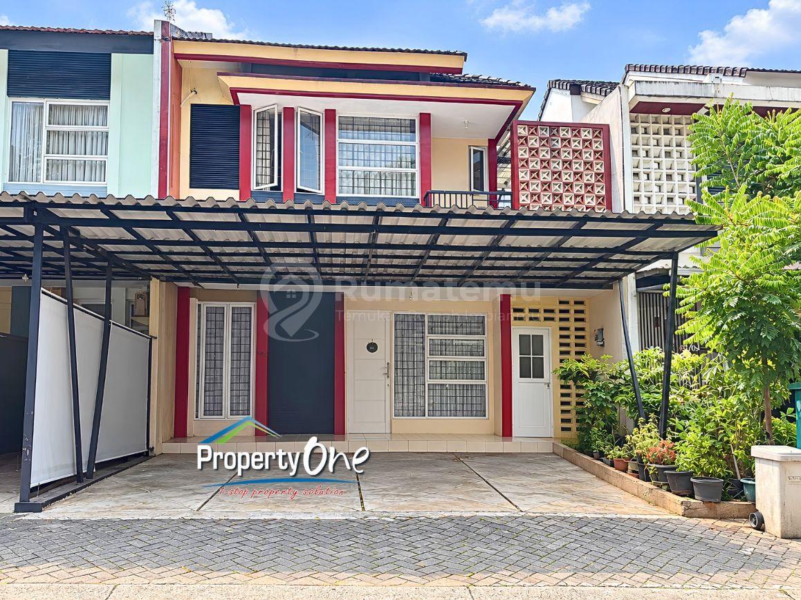 Jual Rumah 2 Lantai Semifurnished di Castilla, Double Garden (Teras & Indoor), SHM On Hand, Dekat ke Pasar Modern BSD, Pintu Tol Pd Aren & Stasiun KRL