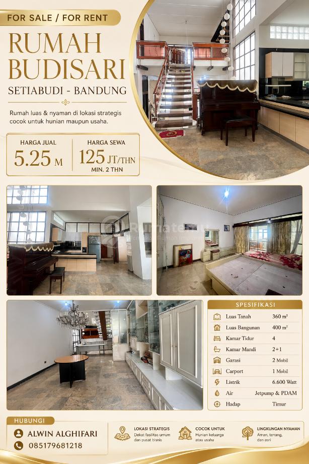 Jangan Lewatkan Rumah Setiabudi Ini! Bisa Dibeli atau Disewa