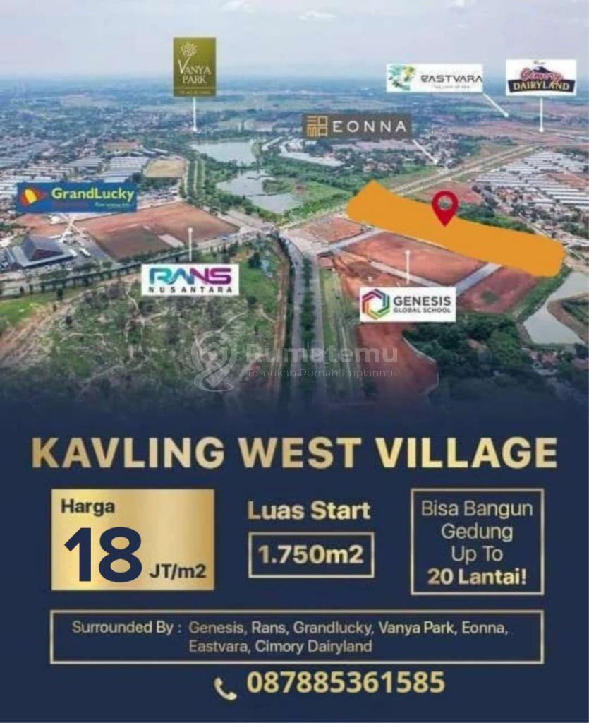 Dijual Kavling Komersial West Village, Jln BSD Raya Pusat, BSD City