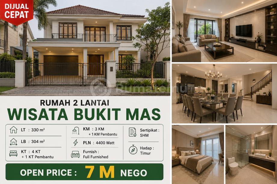 Wisata Bukit Mas Full Furnished Shm Bagus Luas 330m2