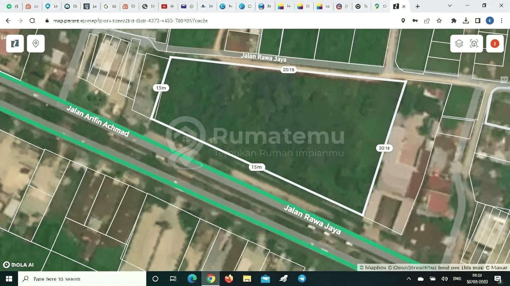 Tanah Komersial di Pekanbaru Jalan Arifin Ahmad Pekanbaru Kota riau