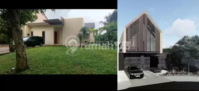 Rumah Hoek Delatinos Bsd City ada tanah lebih di sampin gtumah, lokasi strategis Dekat Stasiun Rawa Buntu, harga Rp. 3,3 miliar nego