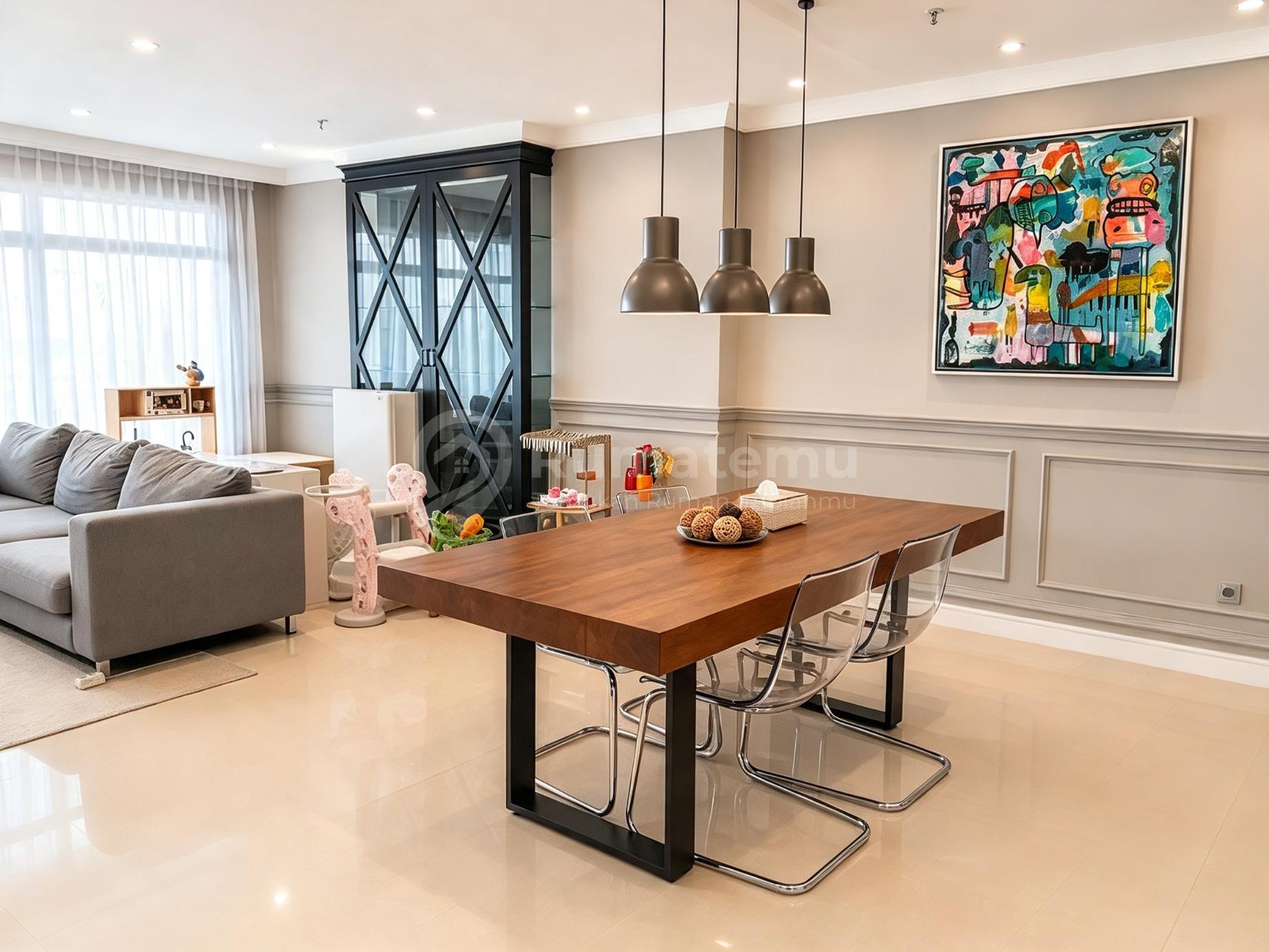 Di Jual Apartemen Full Furnish dan Mewah Di Pantai Mutiara Full Furnish Bagus & Mewah