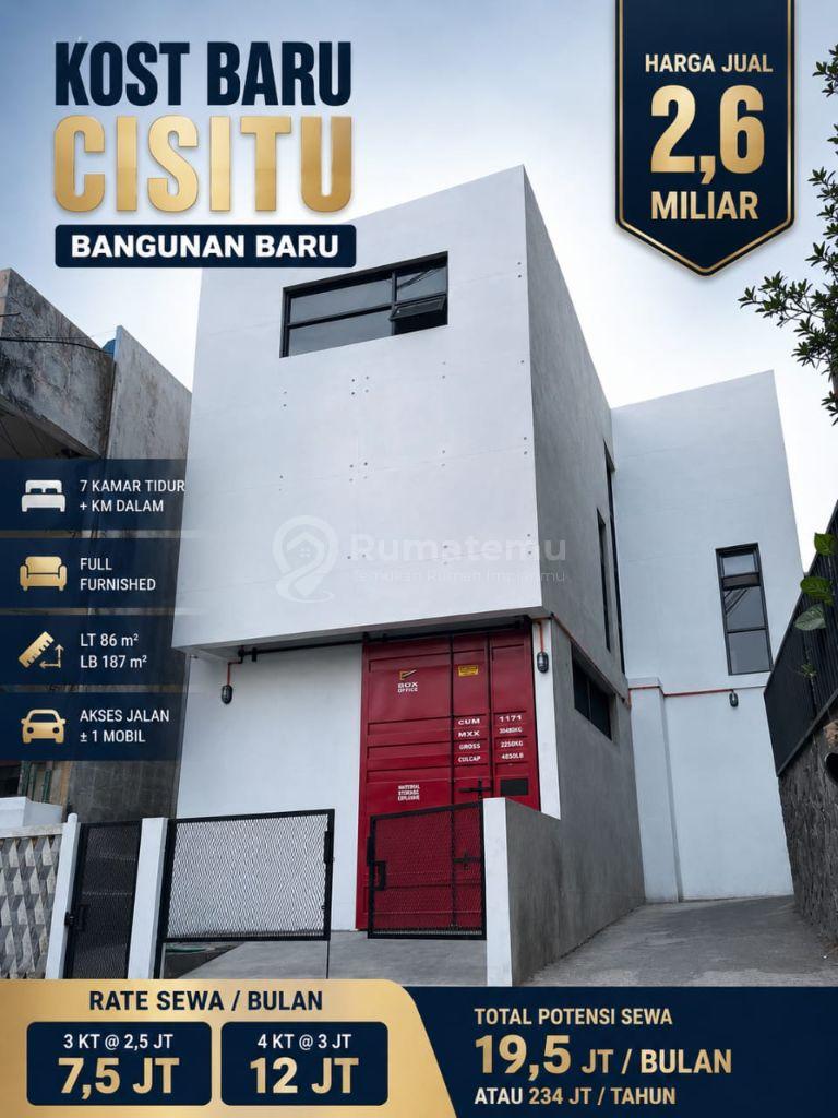 Rumah Kost Baru Cisitu Indah Dekat Dago, ITB Tamansari Bandung