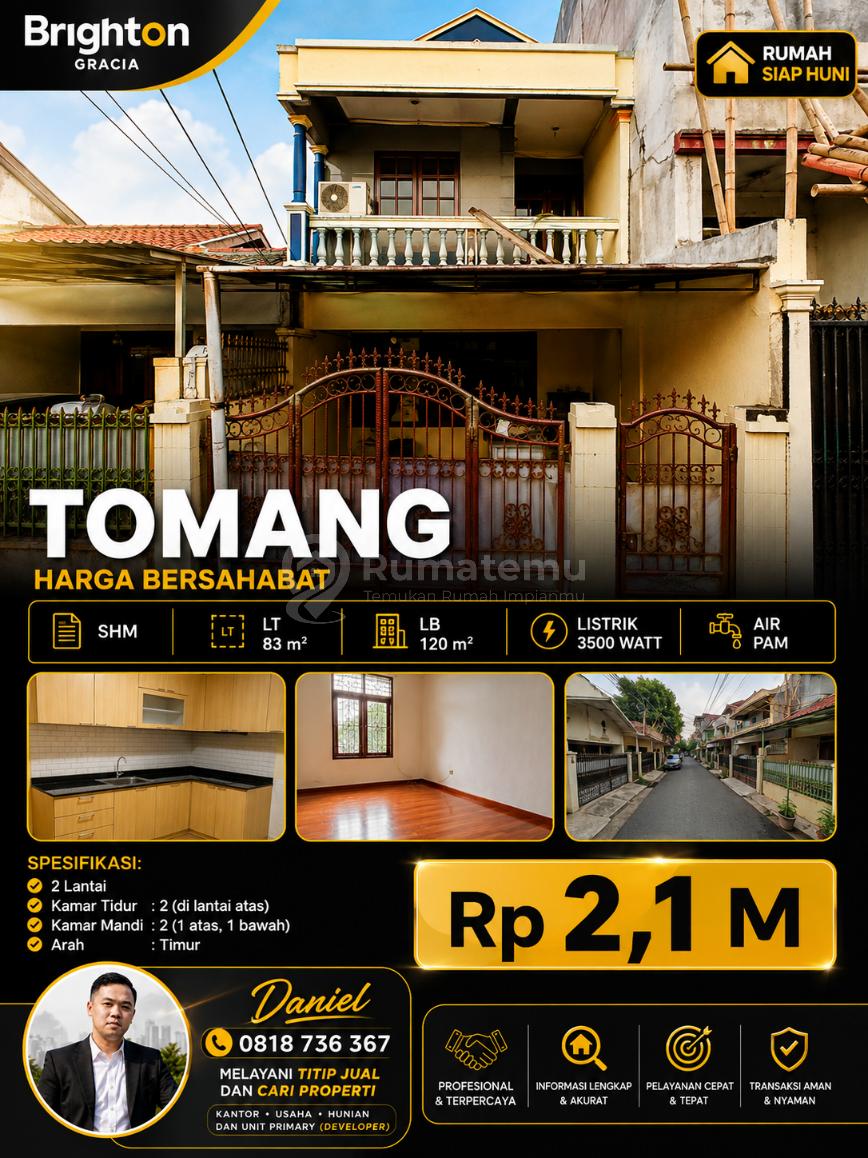 DIJUAL RUMAH 2 LANTAI SIAP HUNI DAN MURAH DI TOMANG JAKARTA BARAT