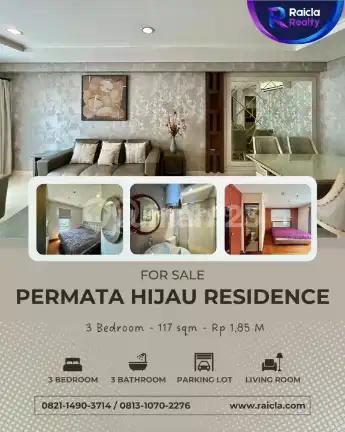 Dijual Permata Hijau Residences 3Br 117M2 High Floor