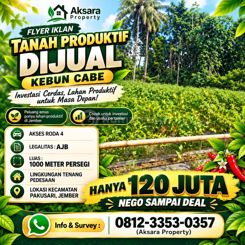 TANAH PERTANIAN. PAKUSARI JEMBER