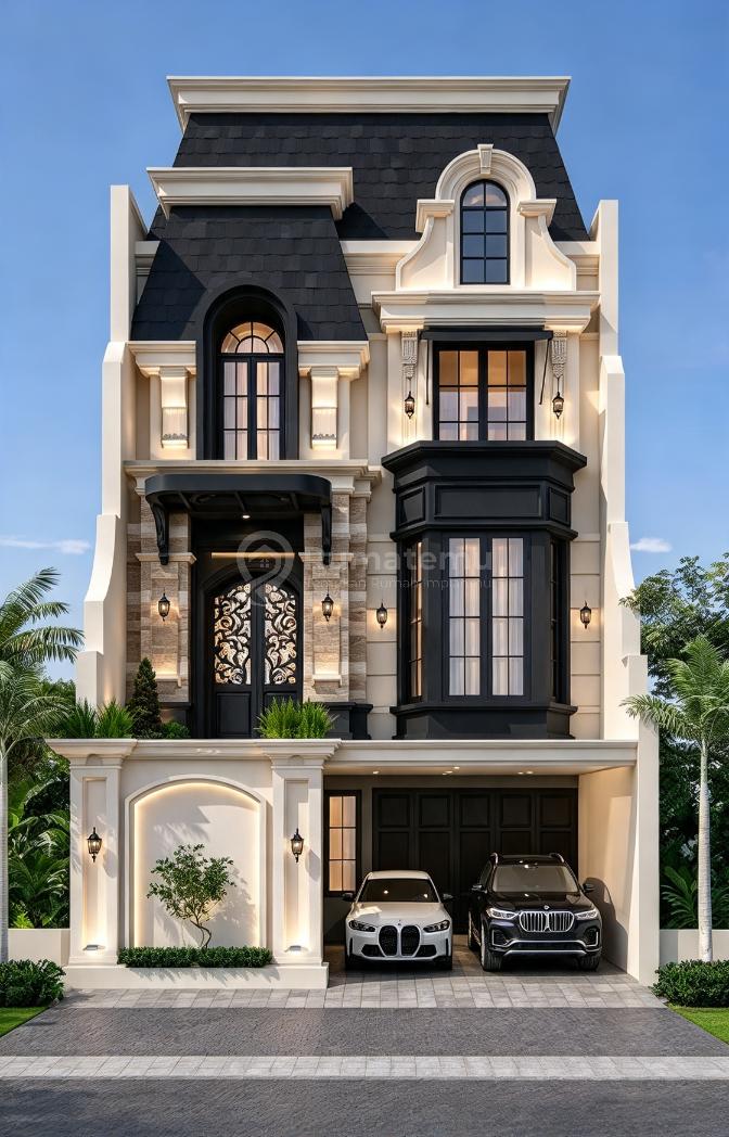 Dijual Rumah Baru 3,5 Lantai Model American Classic Luxury Home di Kawasan Elit Jalan Benda Ciganjur Jagakarsa Jakarta Selatan Lokasi Strategis