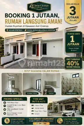 Rumah Readystock Bogor Ciomas Dekat Stasiun Free Biaya Biaya