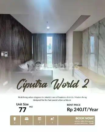 Disewakan Ciputra World 2 2Br Pet Friendly & High Floor