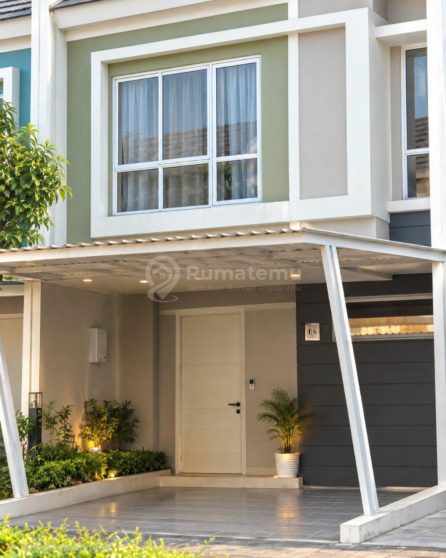Rumah Cantik 2 Lantai Cluster Agnesi Ada Kanopi Full dan Include Gorden Serpong