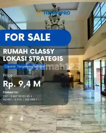 Rumah Classy, Elegan+ Material Solid Jati di Lokasi Strategis