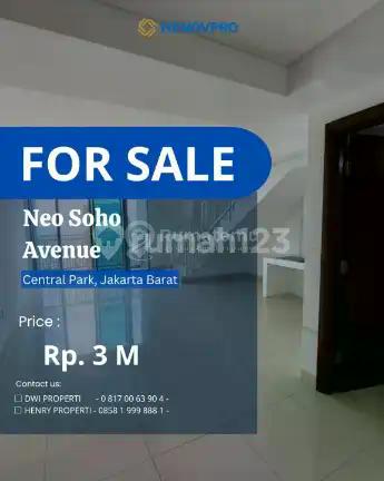 Investasi terbaik Dijual Cepat Neo Soho Avenue Semi Furnish