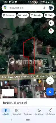 Jual Tanah Murah bonus bangunan lebar 13 meter pinggir jalan raya utama pandeglang Banten