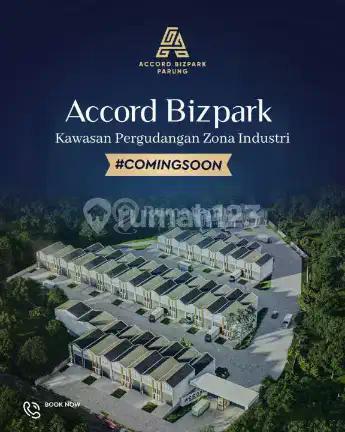 Gudang Accord Bizpark Luas Tanah 216m2 Luas Bangunan 144m2 Bonus Ruang Kantor 3x6m Harga 3 Miliar, lokasi strategis