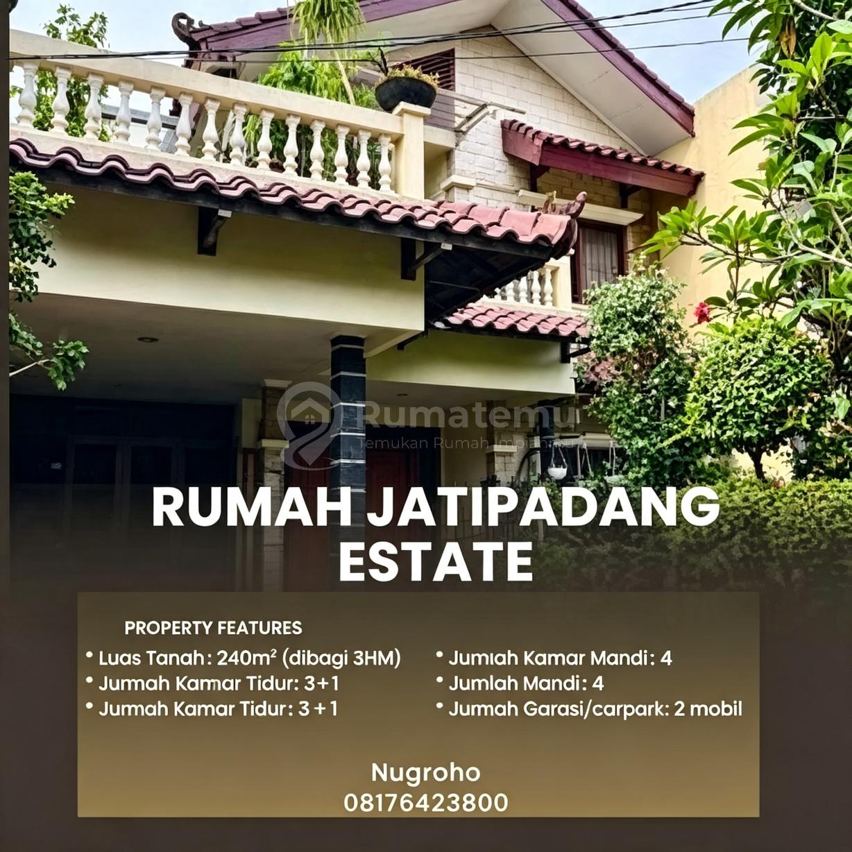 RUMAH JATIPADANG ESTATE, Jl. Kebagusan raya Jagakarrsa kota Jakarta Selatan