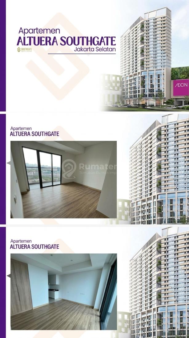 Dijual Apartment Altuera Southgate, 1BR, Rp. 780jt nego, Unfurnished, Siap Huni