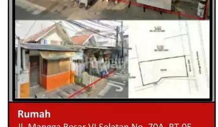 Di Jual Rumah Aset Bank di Jl. Mangga Besar 6, Taman Sari, Taman Sari, Jakarta Barat.