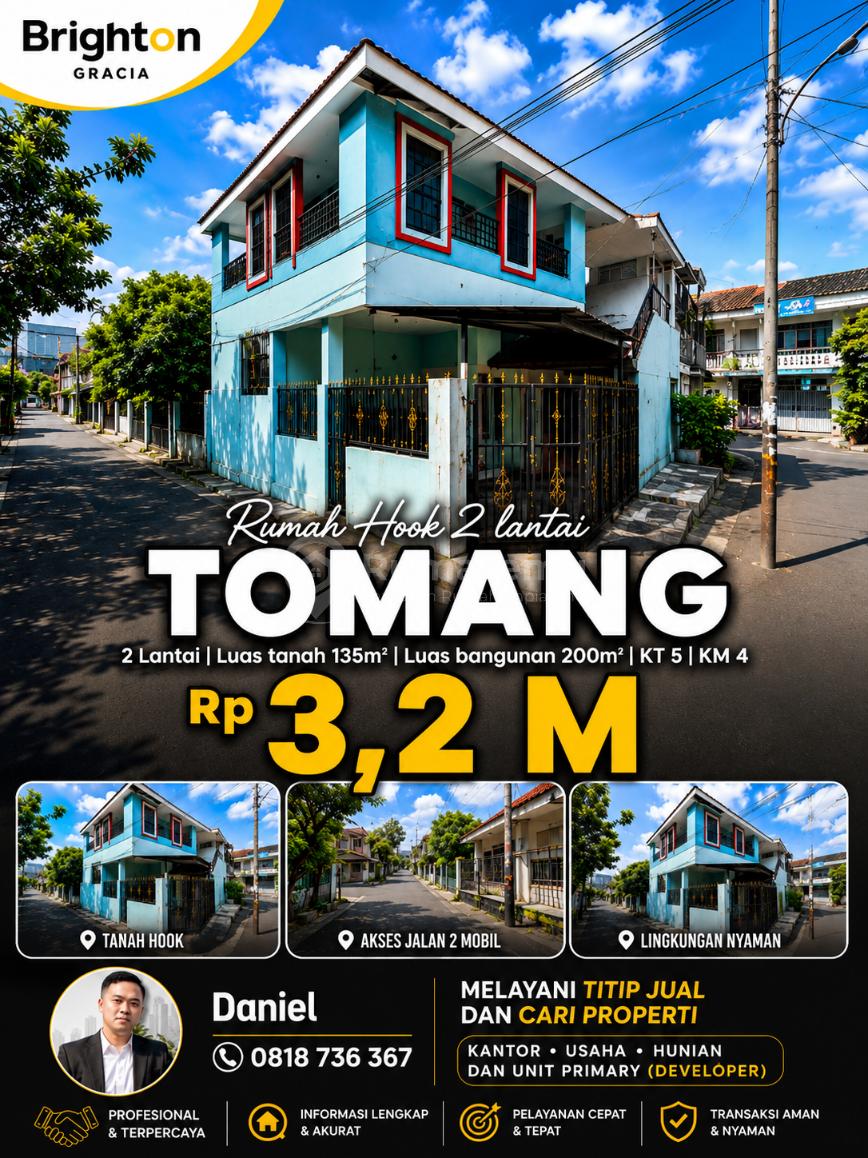 RUMAH HOOK 2 LANTAI DI TOMANG JAKARTA BARAT
