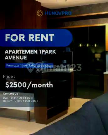 DISEWA APARTEMEN 1PARK AVENUE RESIDENCE CITY VIEW